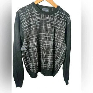 Florence Tricot | Vintage Men's Argyle Grandpa Sweater Wool Blend